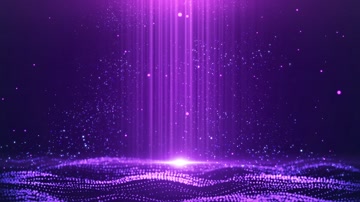 梦幻紫色粒子舞台背景循环