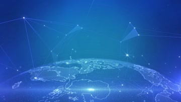 科技点线地球背景（循环）