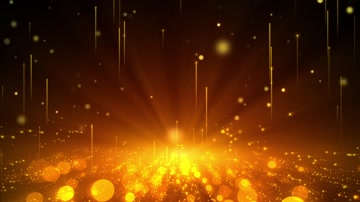 金色粒子光斑光线晚会背景