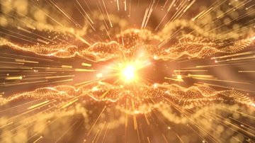 大气金色粒子光线背景