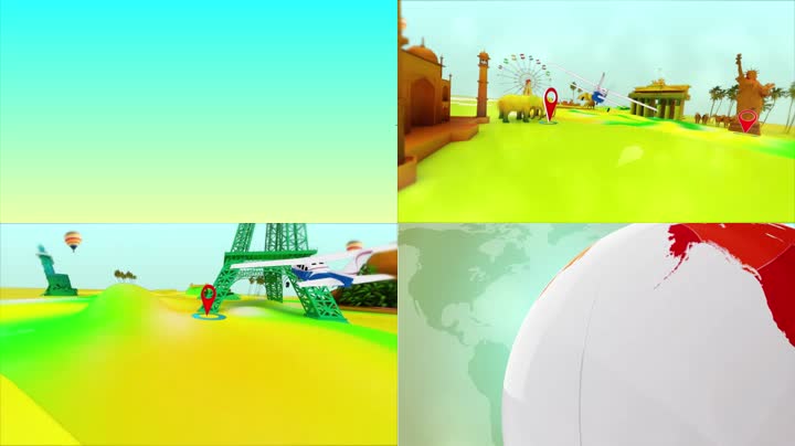 3D卡通旅游片头