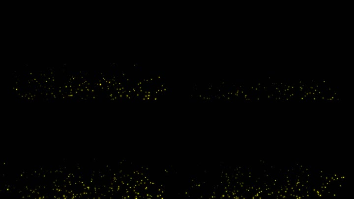 金色底边粒子合成叠加