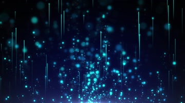 蓝色粒子光线上升循环