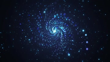 唯美蓝色粒子旋涡背景循环 唯美蓝色粒子旋涡背景循环