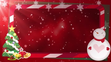 卡通圣诞舞台背景循环