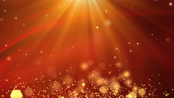 金色光线红绸舞动背景