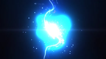 蓝色粒子光效光线LOGO片头