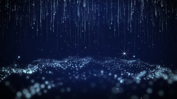 蓝色粒子线条粒子雨背景