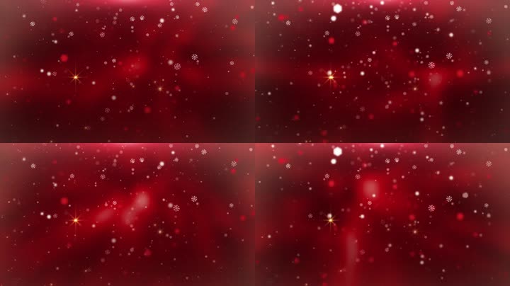 圣诞雪花动态背景循环