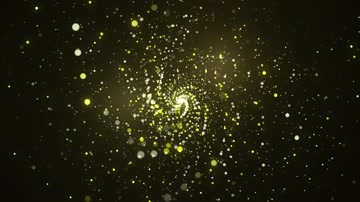 金色粒子旋涡宇宙背景循环
