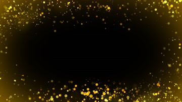 金色粒子边框透明通道