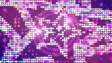 动感灯光心形五角星冲屏