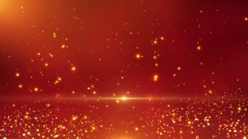 金色粒子光效舞台背景循环