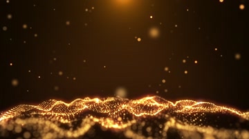 金色粒子企业年会晚会背景