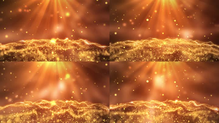 大气金色舞台背景