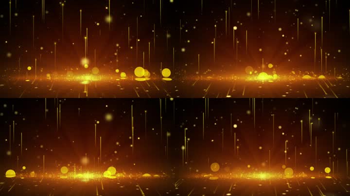 金色粒子抒情梦幻背景