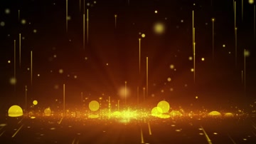 金色粒子抒情梦幻背景