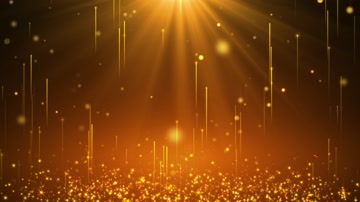 金色舞美粒子上升晚会背景
