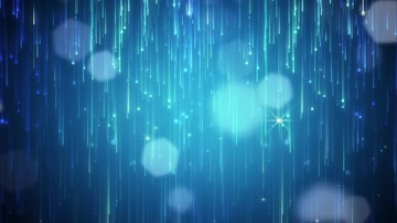 蓝色粒子雨光斑闪烁舞台背景循环