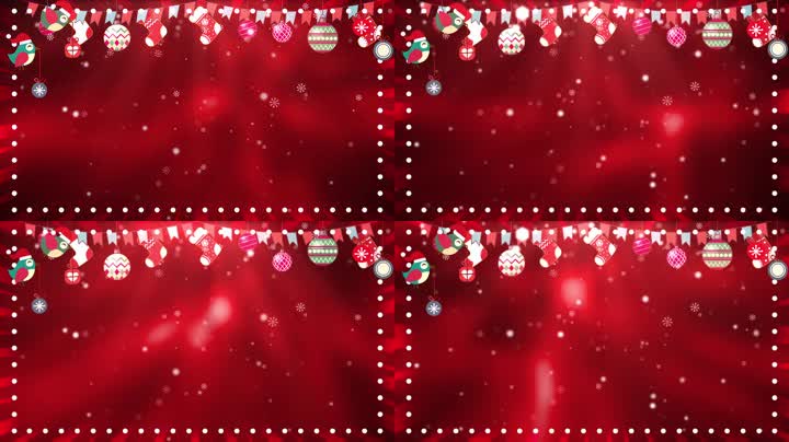 舞台圣诞背景循环