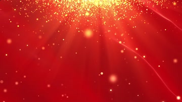 金色粒子光线红绸背景