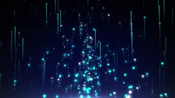 蓝色粒子光线上升舞台背景循环