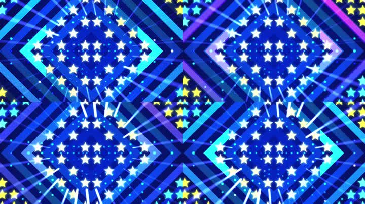 动感绚丽五角星背景