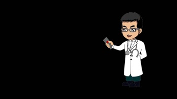  二维卡通MG动画医生讲解循环动画带通道