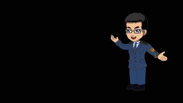 二维卡通人物讲解循环带通道