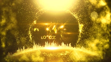 金色粒子年会晚会开场片头 