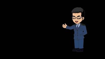 二维卡通动画人物讲解动画循环带通道