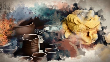 中国风水墨炫彩古典文化 