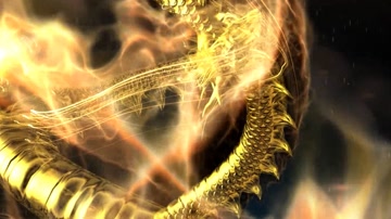 大气火焰金龙发布会年会开场片头