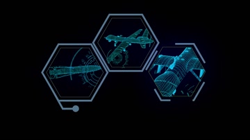 飞机高科技hud合成