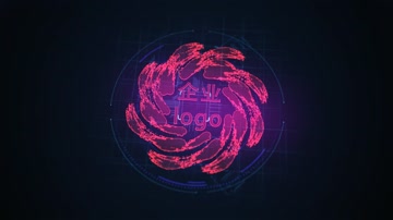 科幻科技色彩冲击波LOGO标志演绎 