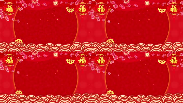 喜庆灯笼晚会循环 喜庆灯笼晚会循环