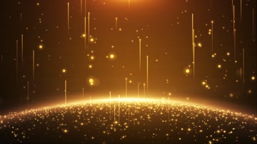 金色光线粒子上升背景循环