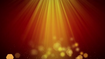 金色光线粒子舞台背景循环