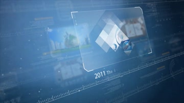 蓝色科技企业时间线历程商务 