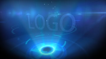 科幻全息投影LOGO标志演绎 