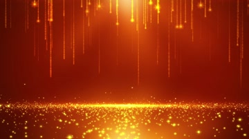 金色粒子光线开场大气背景循环