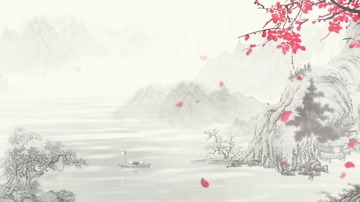 水墨江南背景循环 水墨江南背景循环