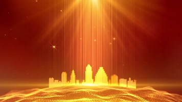 金色光效年会舞台背景循环