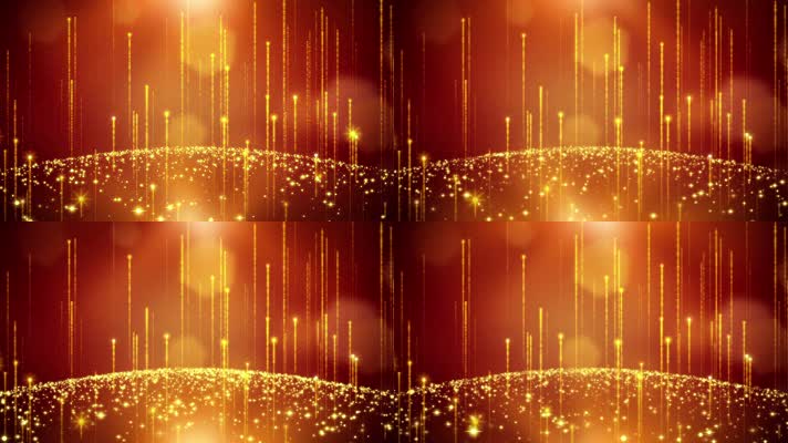 金色光效粒子背景循环