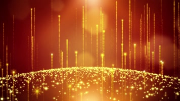 金色光效粒子背景循环