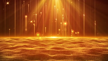 金色粒子光效背景循环 金色粒子光效背景循环