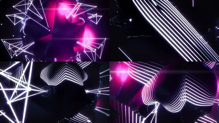 动感夜店节奏光线背景