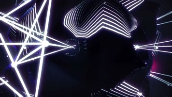 动感夜店节奏光线背景
