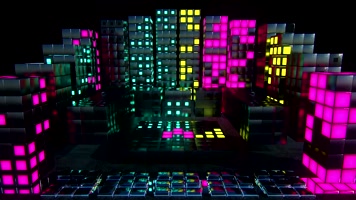 劲爆节奏立方体vj背景