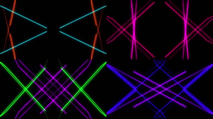 激光秀五彩激光线条劲爆VJ